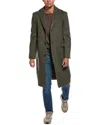 Officine Generale Officine Générale Wool & Cashmere-blend Coat In Green
