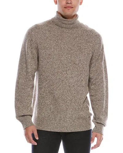 Officine Generale Officine Générale Wool & Cashmere-blend Turtleneck Sweater In Brown