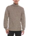 Officine Generale Officine Générale Wool & Cashmere-blend Turtleneck Sweater In Brown
