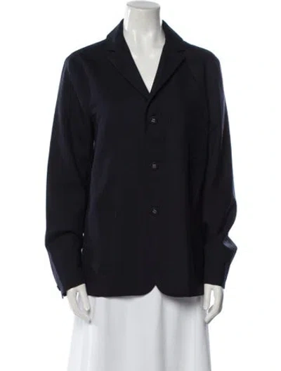 Pre-owned Officine Generale Wool Blazer In Blue