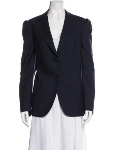 Pre-owned Officine Generale Wool Blazer In Blue