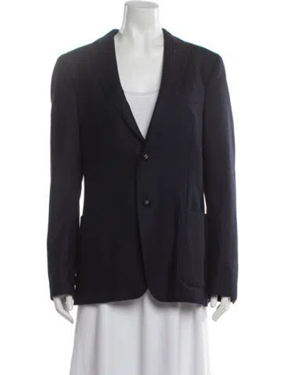 Pre-owned Officine Generale Wool Blazer In Blue