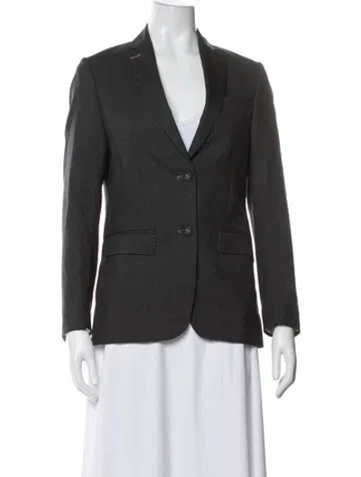 Pre-owned Officine Generale Wool Blazer In Gray