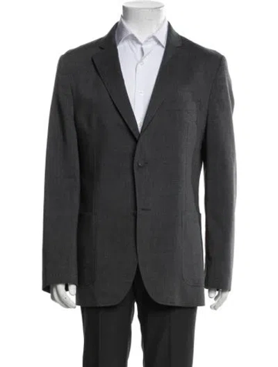 Pre-owned Officine Generale Wool Blazer In Gray