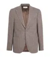 Officine Generale Wool-blend Houndstooth Blazer In Multi