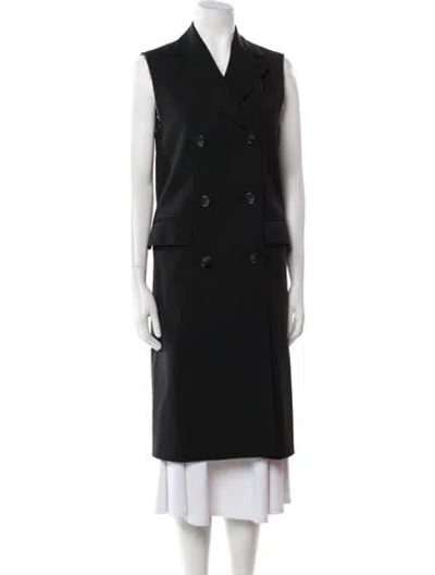 Pre-owned Officine Generale Wool Coat In Black
