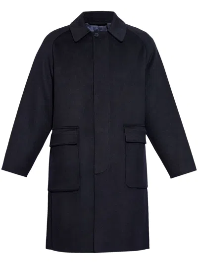 Officine Generale Officine Générale Classic Tailored Coat In Navy