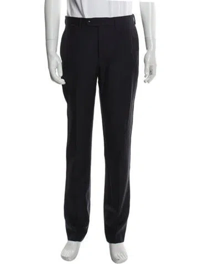 Pre-owned Officine Generale Wool Dress Pants In Gray
