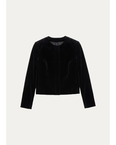 Officine Generale Wool Jacket In Dark Navy