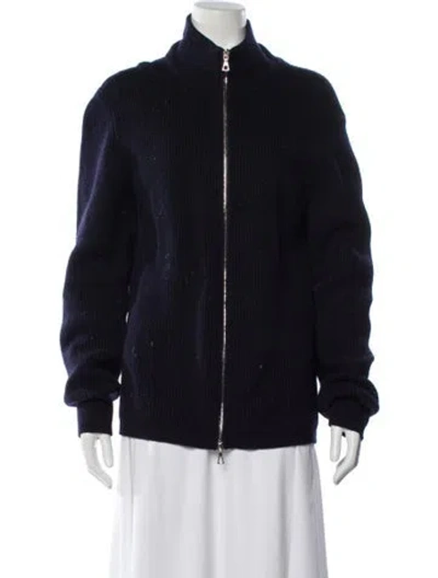 Pre-owned Officine Generale Wool Performance Jacket In Blue