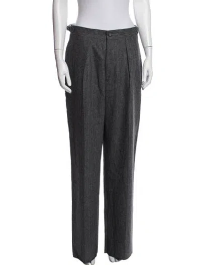 Pre-owned Officine Generale Wool Straight Leg Pants W/ Tags In Blue