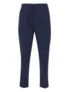 Officine Generale Wool Trousers In Blue