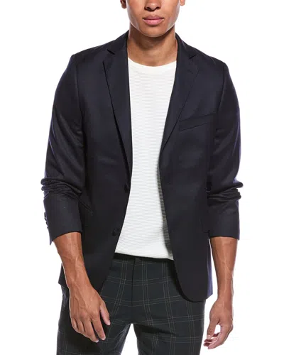 Officine Generale Worsted Wool Jacket In Blue