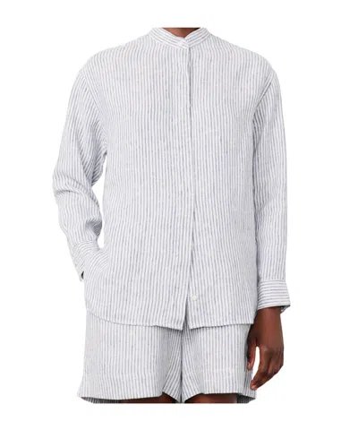 Officine Generale Yester Overshirt In Blue
