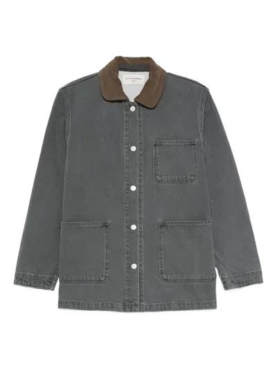 Officine Generale Officine Générale Zala Corduroy Col Co Dnm Clothing In Gray