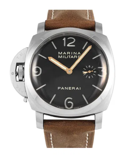 Officine Panerai Men's Luminor Watch (authentic ) In Brown