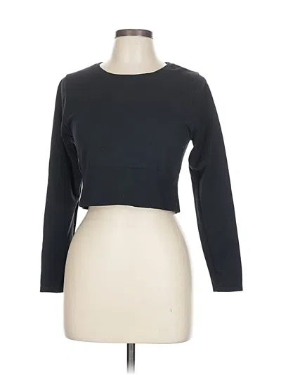 Pre-owned Offline By Aerie 3/4 Sleeve T-shirt In Black