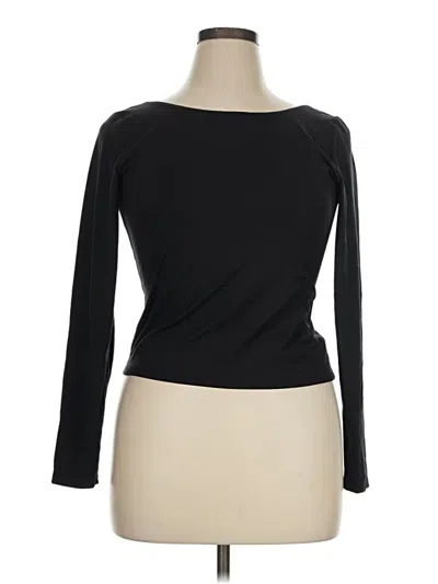 Pre-owned Offline By Aerie 3/4 Sleeve T-shirt In Black