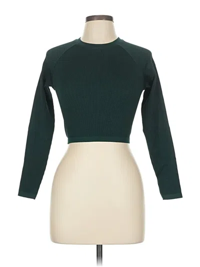 Pre-owned Offline By Aerie 3/4 Sleeve T-shirt In Green