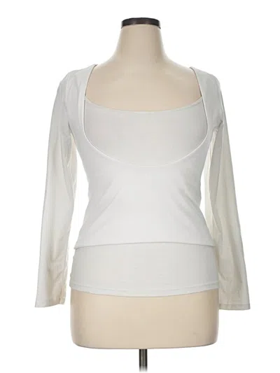Pre-owned Offline By Aerie 3/4 Sleeve T-shirt In Ivory