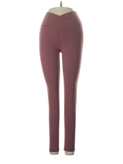 Pre-owned Offline By Aerie Active Pants In Burgundy