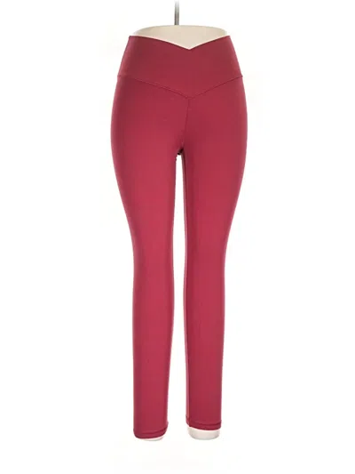 Pre-owned Offline By Aerie Active Pants In Burgundy