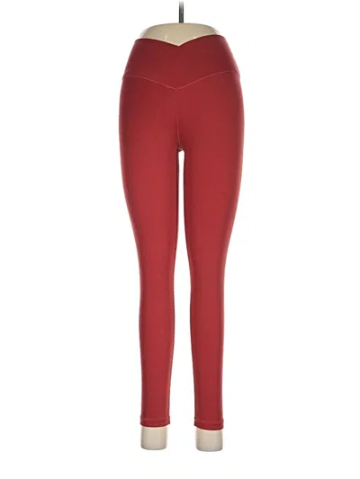 Pre-owned Offline By Aerie Active Pants In Red