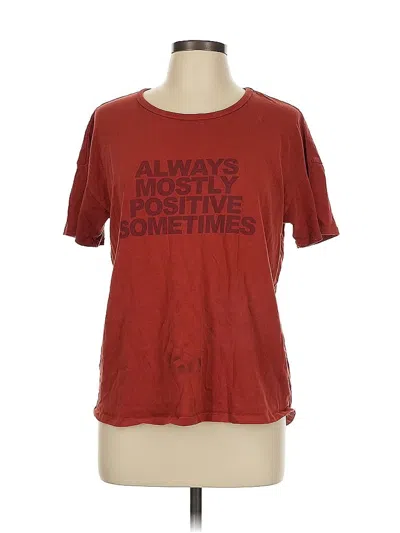 Pre-owned Offline By Aerie Active T-shirt In Red