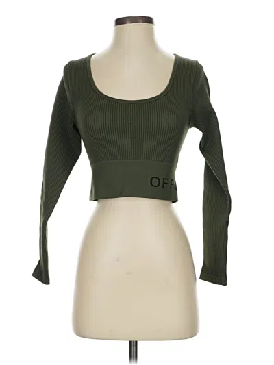Pre-owned Offline By Aerie Cardigan Sweater In Green