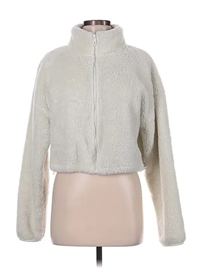 Pre-owned Offline By Aerie Faux Fur Jacket In White