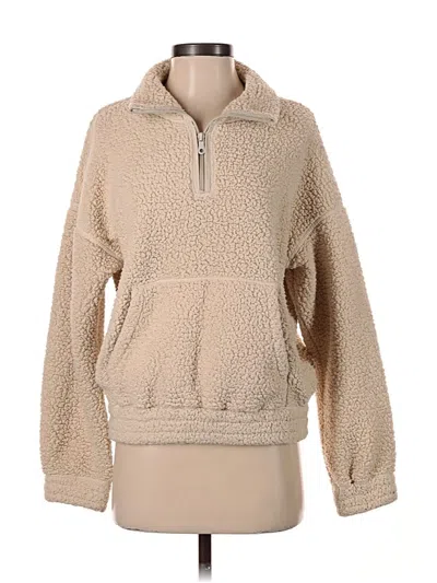 Pre-owned Offline By Aerie Fleece Jacket In Brown
