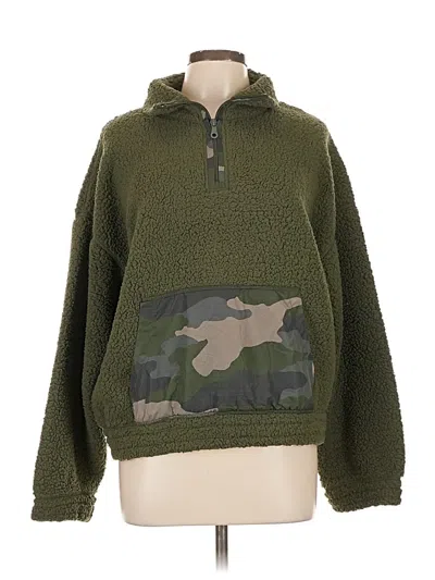 Pre-owned Offline By Aerie Fleece Jacket In Green