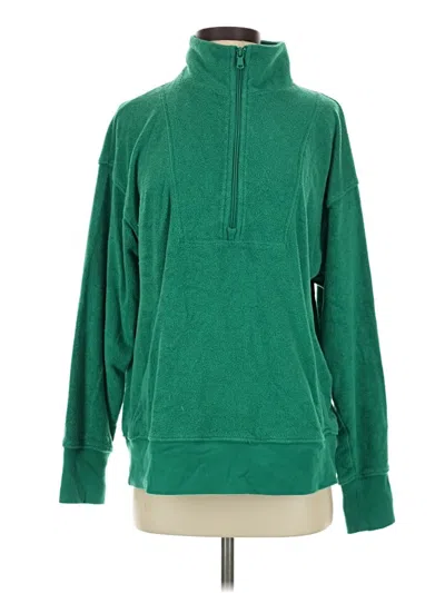 Pre-owned Offline By Aerie Fleece Jacket In Green