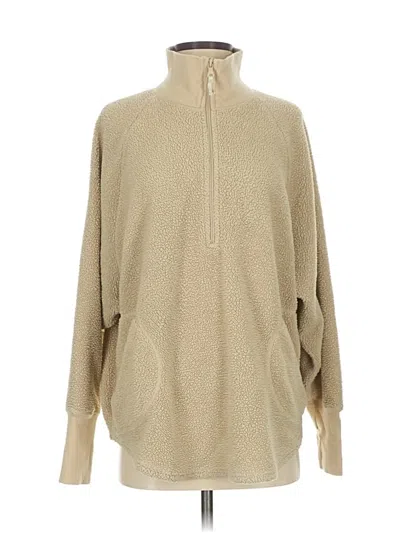 Pre-owned Offline By Aerie Fleece Jacket In Tan