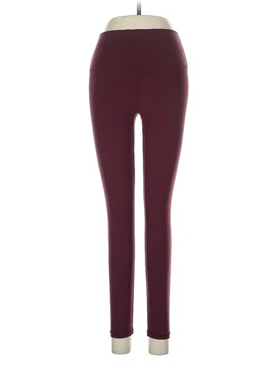 Pre-owned Offline By Aerie Leggings In Burgundy