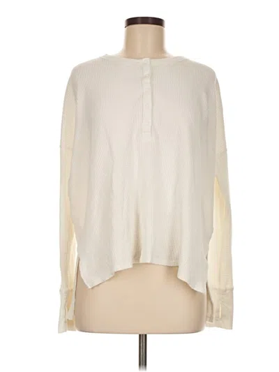 Pre-owned Offline By Aerie Long Sleeve Blouse In Ivory