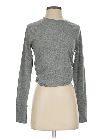 Pre-owned Offline By Aerie Long Sleeve Top Gray Turtleneck Tops