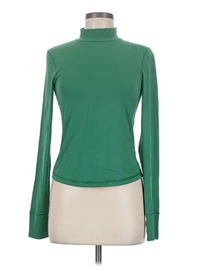 Offline By Aerie Long Sleeve Top Green Turtleneck Tops