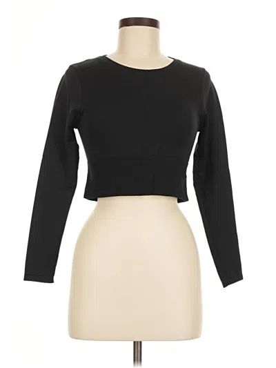 Pre-owned Offline By Aerie Long Sleeve T-shirt In Black