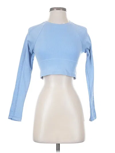 Pre-owned Offline By Aerie Long Sleeve T-shirt In Blue