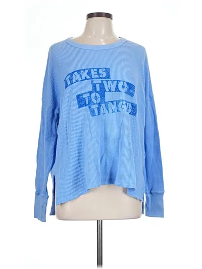 Pre-owned Offline By Aerie Long Sleeve T-shirt In Blue