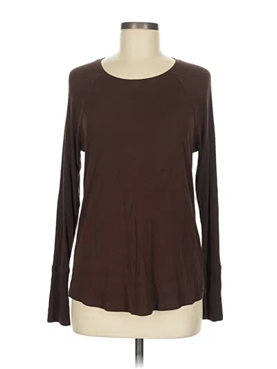 Pre-owned Offline By Aerie Long Sleeve T-shirt In Brown