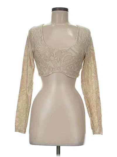 Pre-owned Offline By Aerie Long Sleeve T-shirt In Brown