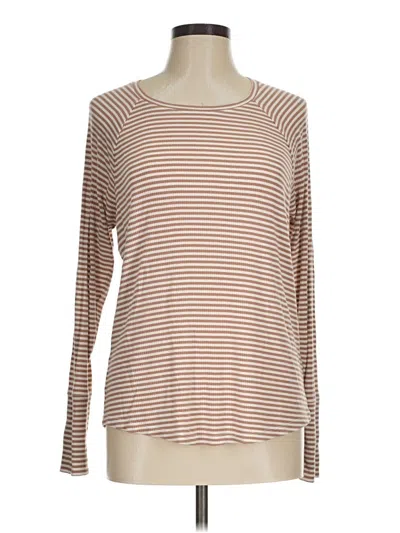 Pre-owned Offline By Aerie Long Sleeve T-shirt In Brown