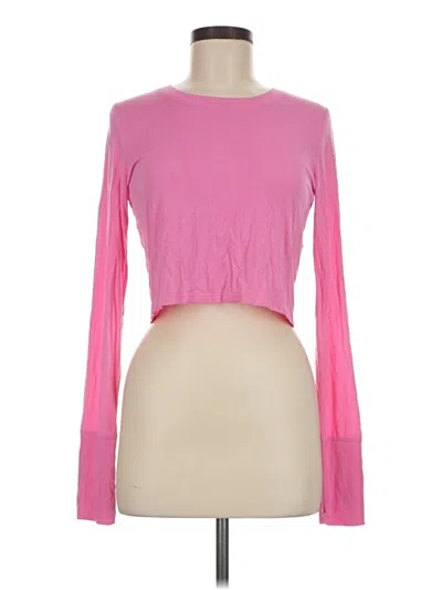 Pre-owned Offline By Aerie Long Sleeve T-shirt In Pink