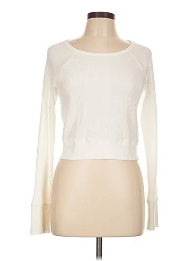 Pre-owned Offline By Aerie Long Sleeve T-shirt In White
