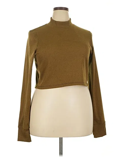 Pre-owned Offline By Aerie Long Sleeve Turtleneck In Brown