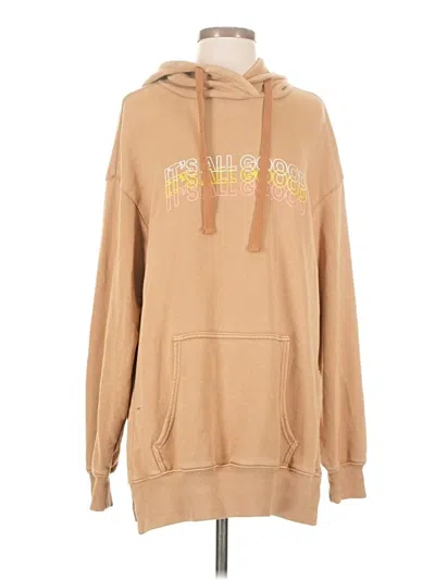 Pre-owned Offline By Aerie Pullover Hoodie In Tan