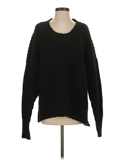 Pre-owned Offline By Aerie Pullover Sweater In Black