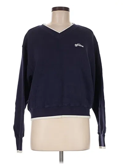 Pre-owned Offline By Aerie Pullover Sweater In Blue